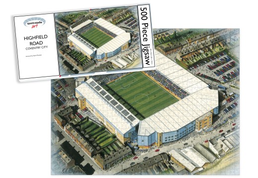 Coventry City FC Highfield Road Stadium Art Jigsaw Puzzle 